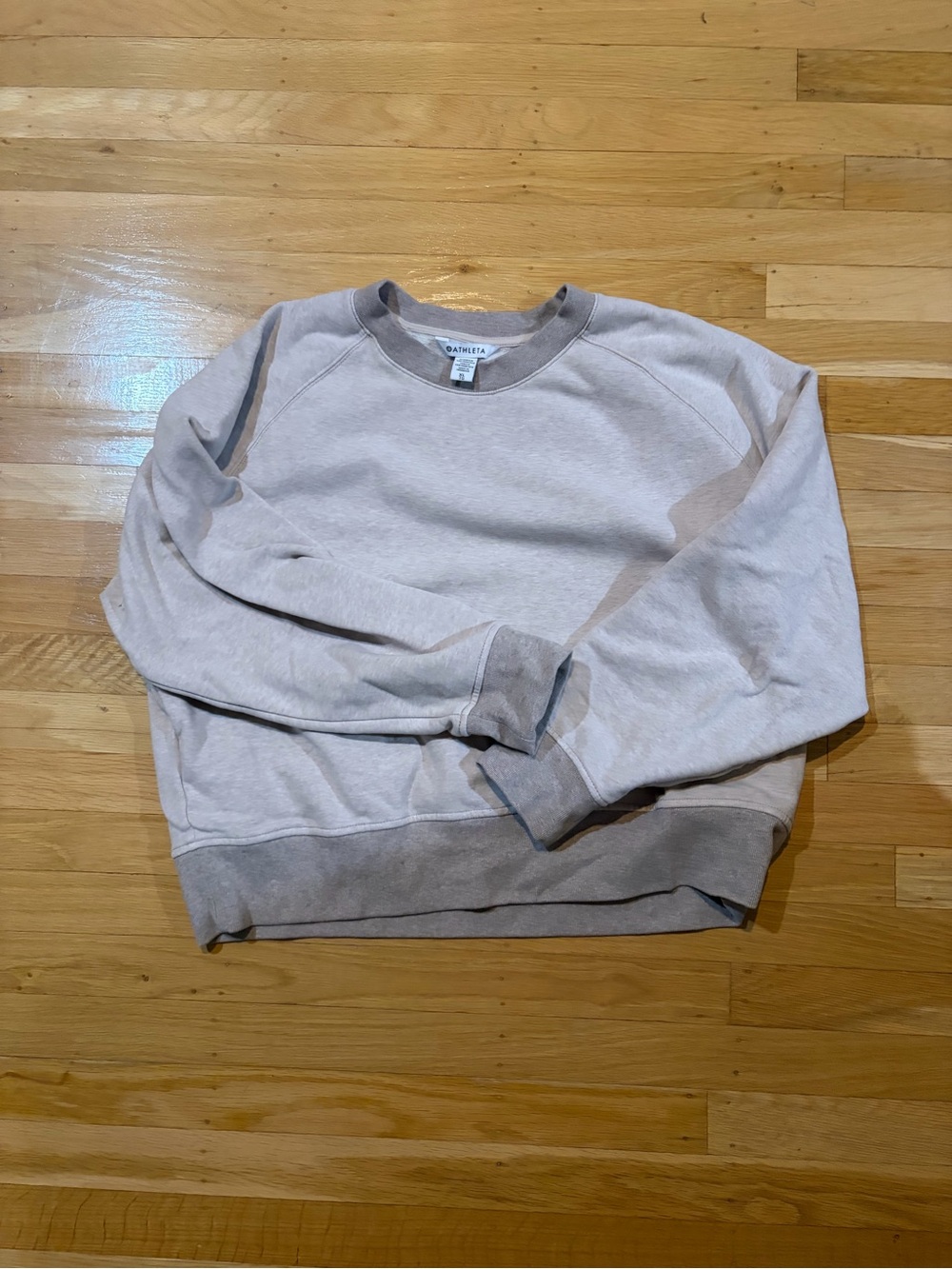 Athleta Women's Crewneck Sweatshirt - Light Taupe